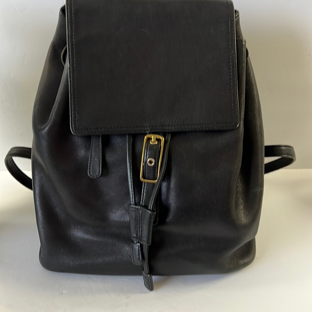 COACH Vintage Legacy Black Leather Backpack